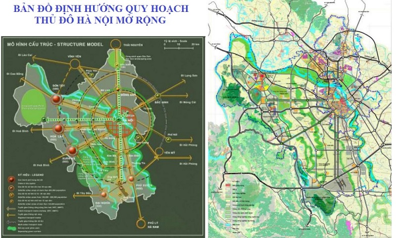 Bản đồ quy hoạch đường vành đai Hà Nội