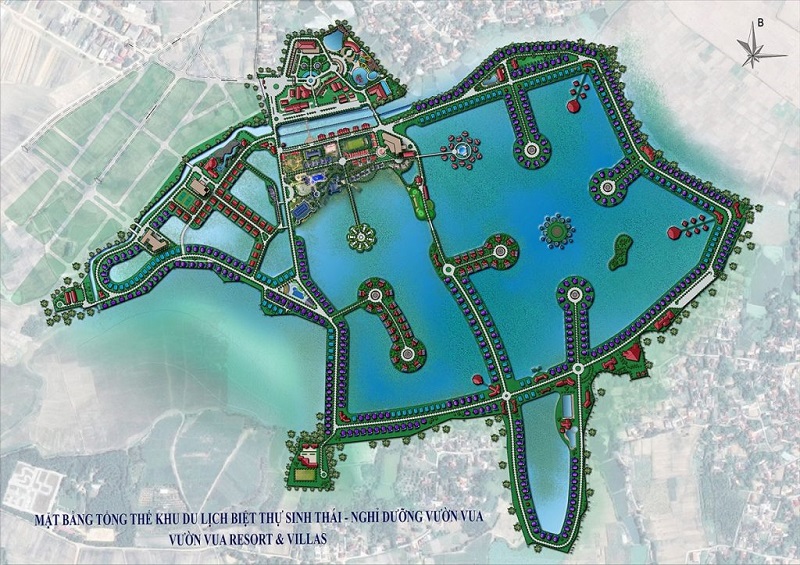 Hệ thống biệt thự tại Vườn Vua Resort và villas Phú Thọ
