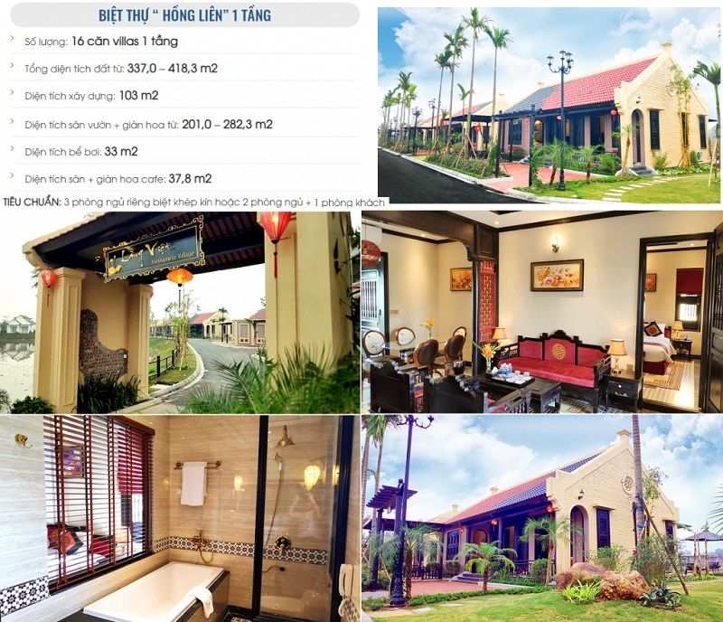 Biệt thự Hồng Liên dự án Vườn Vua Resort & Villas Phú Thọ